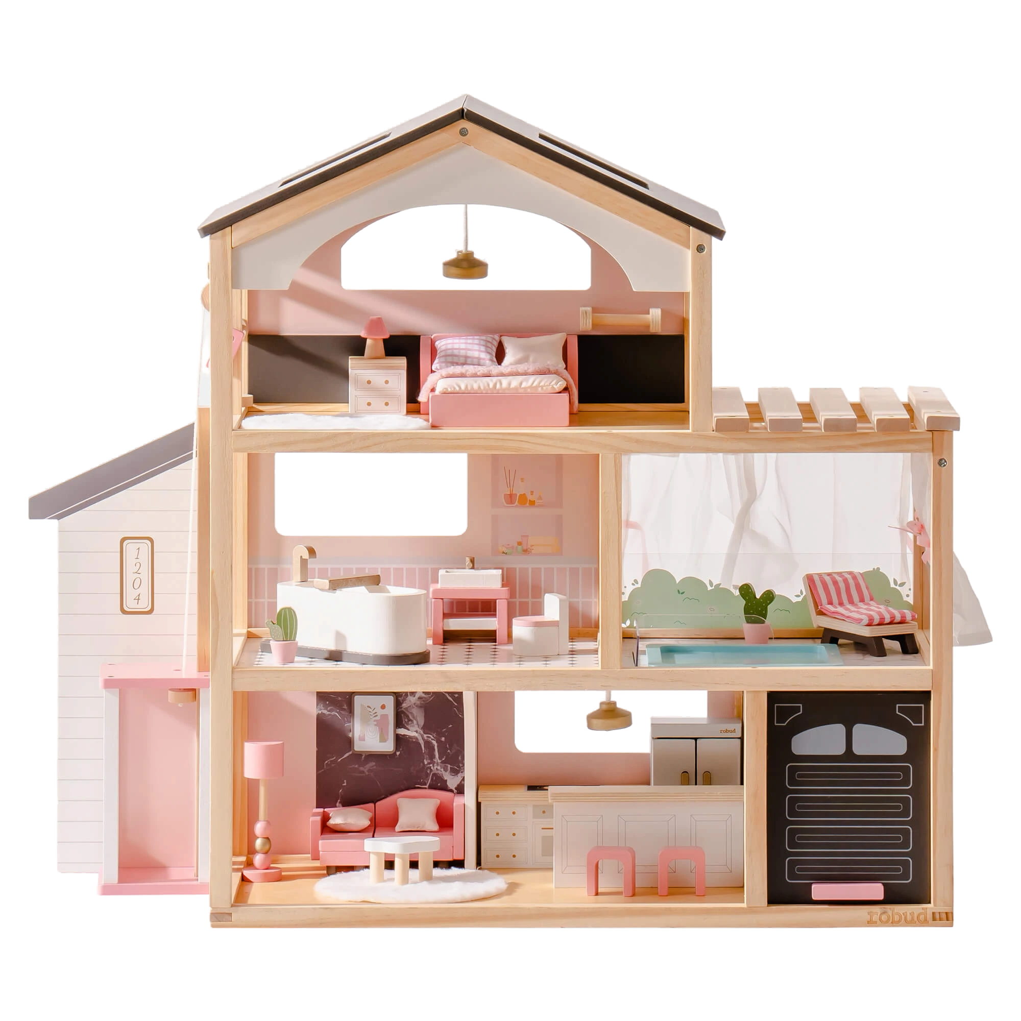 Melody Jane Puppenhaus Holz-Buch Set – 4 Bücher Als Miniatur-Zubehör, Maßstab 1:12