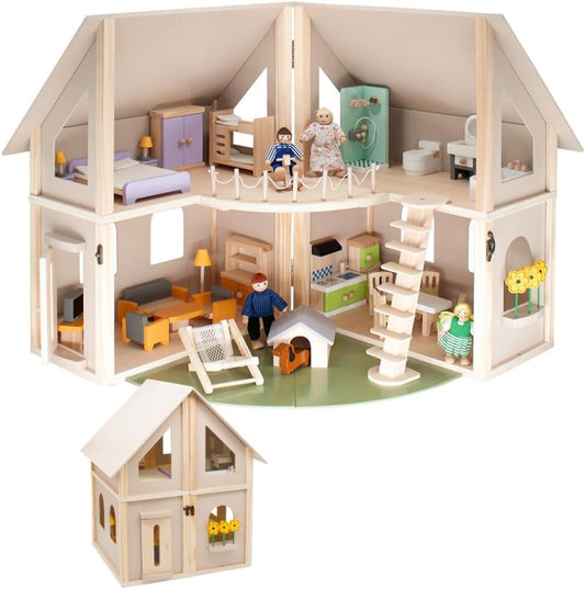 Puppenhaus holz klappbar 